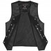 ARD Champs™ Men's Motorcycle Vest Genuine Cowhide Leather Black New Style Vest